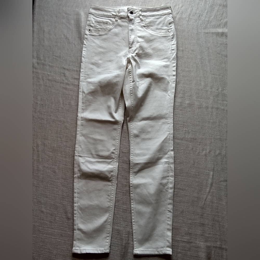 H&M White Denim Skinny Jeggings Jeans Women's Size 6